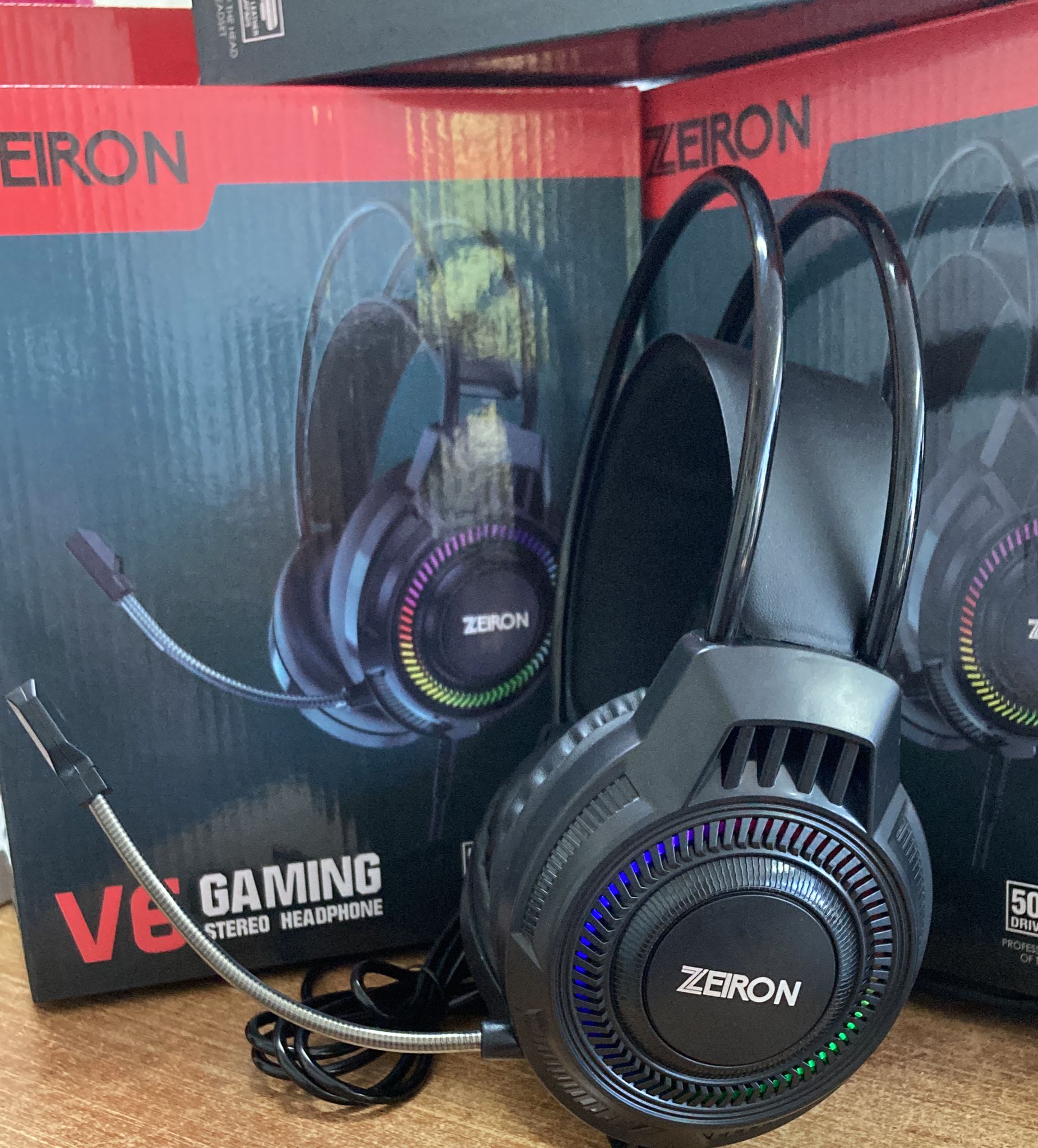Zeiron V6  1-75M USB Kablolu Ergonomik Gaming Oyuncu Kulaküstü Kulaklık